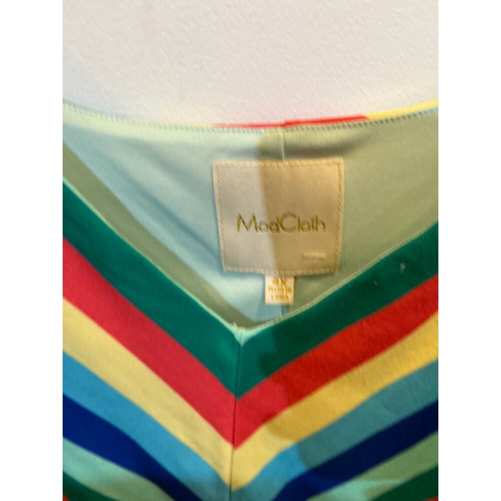 Chevron Rainbow Sun Dress - Modcloth - 4X - Picture 3 of 4